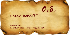 Oster Bandó névjegykártya